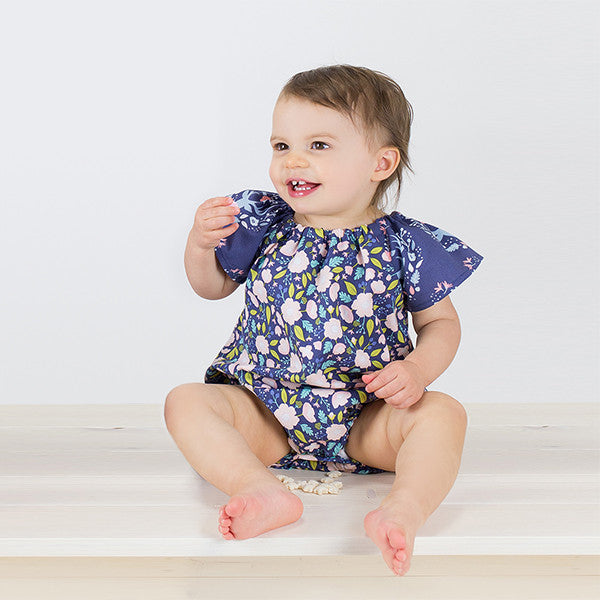 Floral baby clearance romper