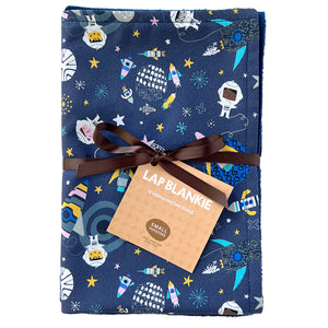 Blast Off Navy Lap Blankie